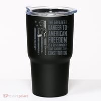 Danger To American Freedom Pro Gun 2nd Amendment Tumbler thumb 0