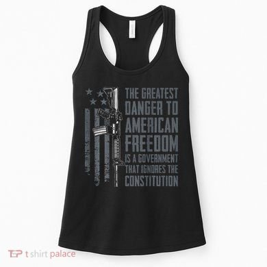 Danger To American Freedom Pro Gun 2nd Amendment Women's Tank Top
