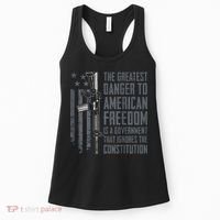 Danger To American Freedom Pro Gun 2nd Amendment Women's Tank Top thumb 0