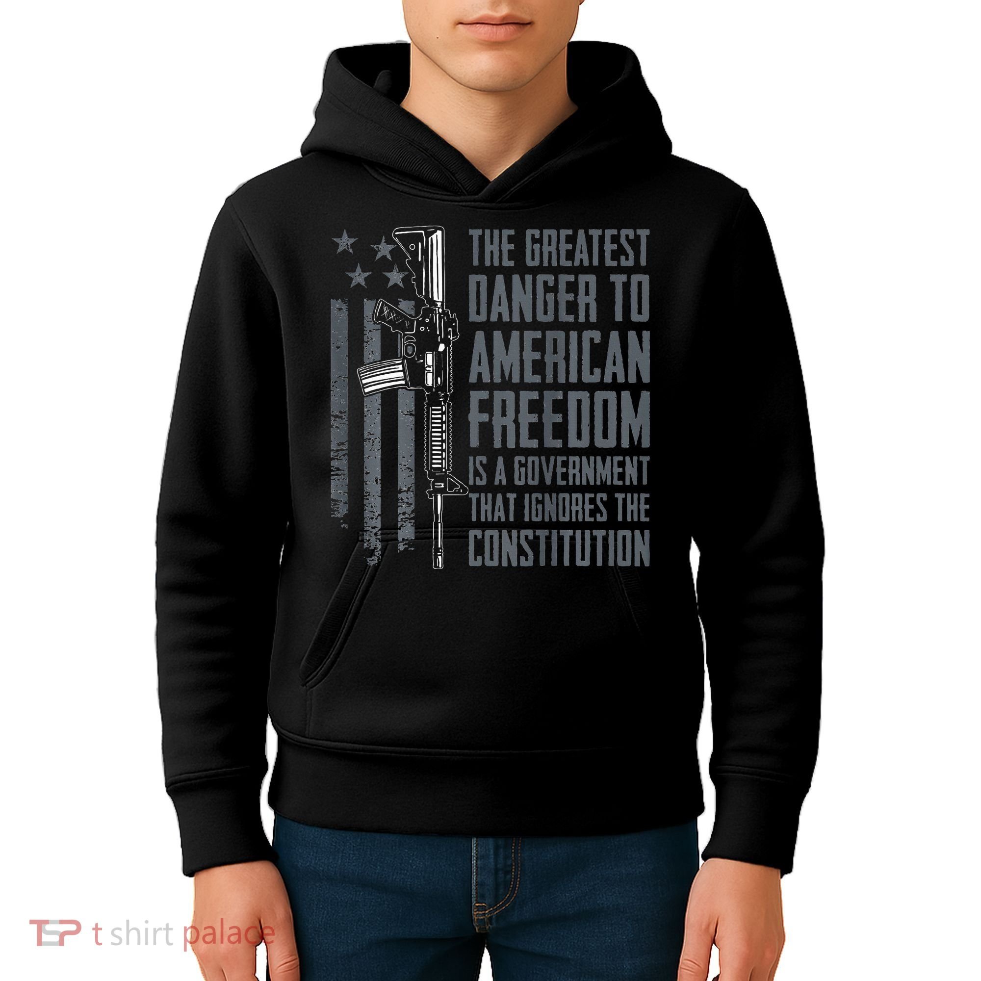 Danger To American Freedom Pro Gun 2nd Amendment Kids Hoodie