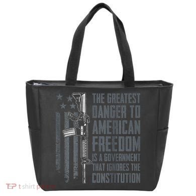 Danger To American Freedom Pro Gun 2nd Amendment Tote Bag