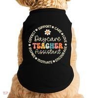 Daycare Teacher Assistant Appreciation Week Back To School Meaningful Gift Doggie Tank thumb 0