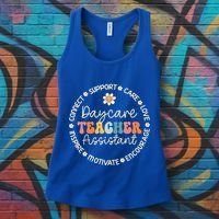 Daycare Teacher Assistant Appreciation Week Back To School Meaningful Gift Women's Tank Top thumb 3