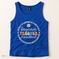 Daycare Teacher Assistant Appreciation Week Back To School Meaningful Gift Tank Top thumb 2