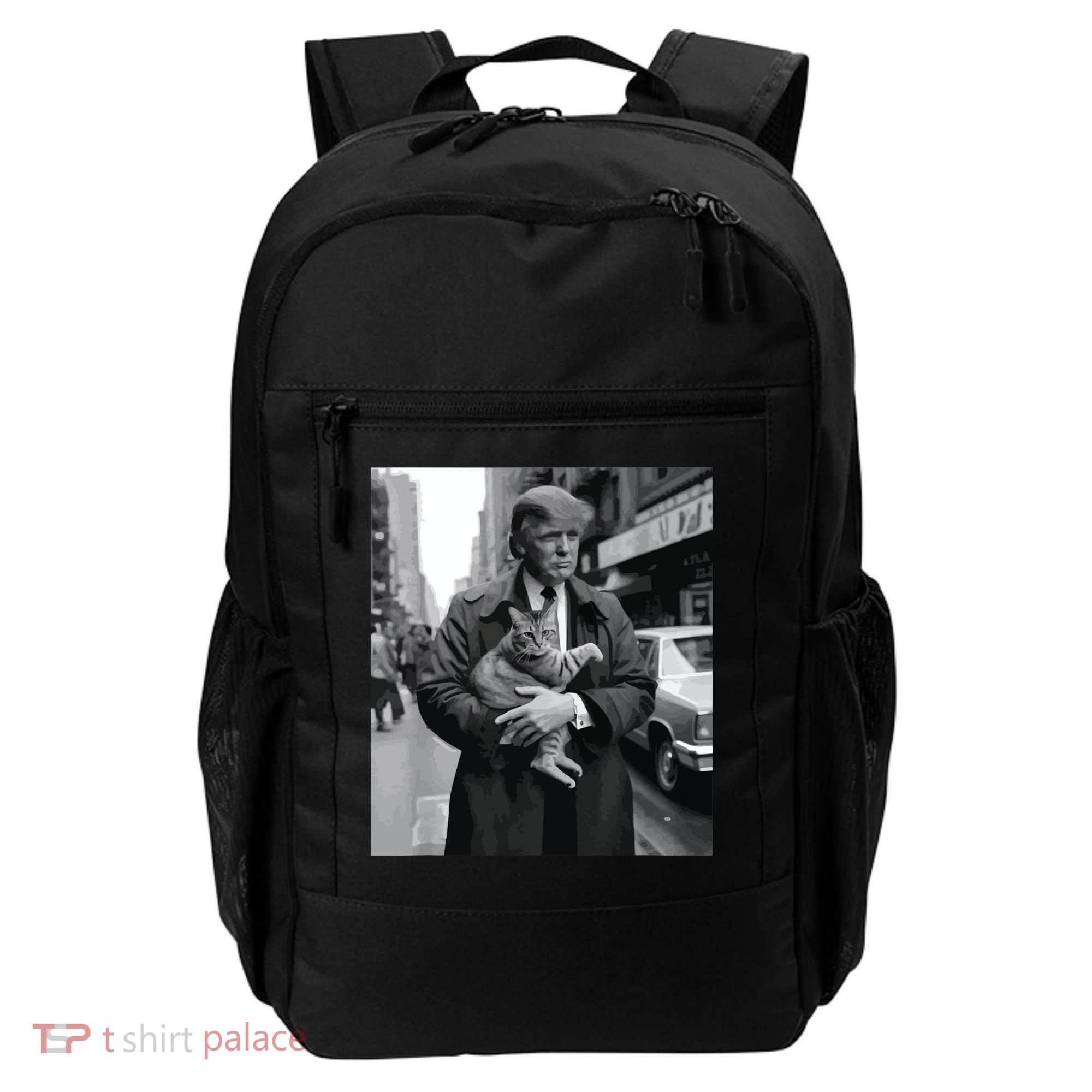 Donald Trump And Cat In Nyc Backpack