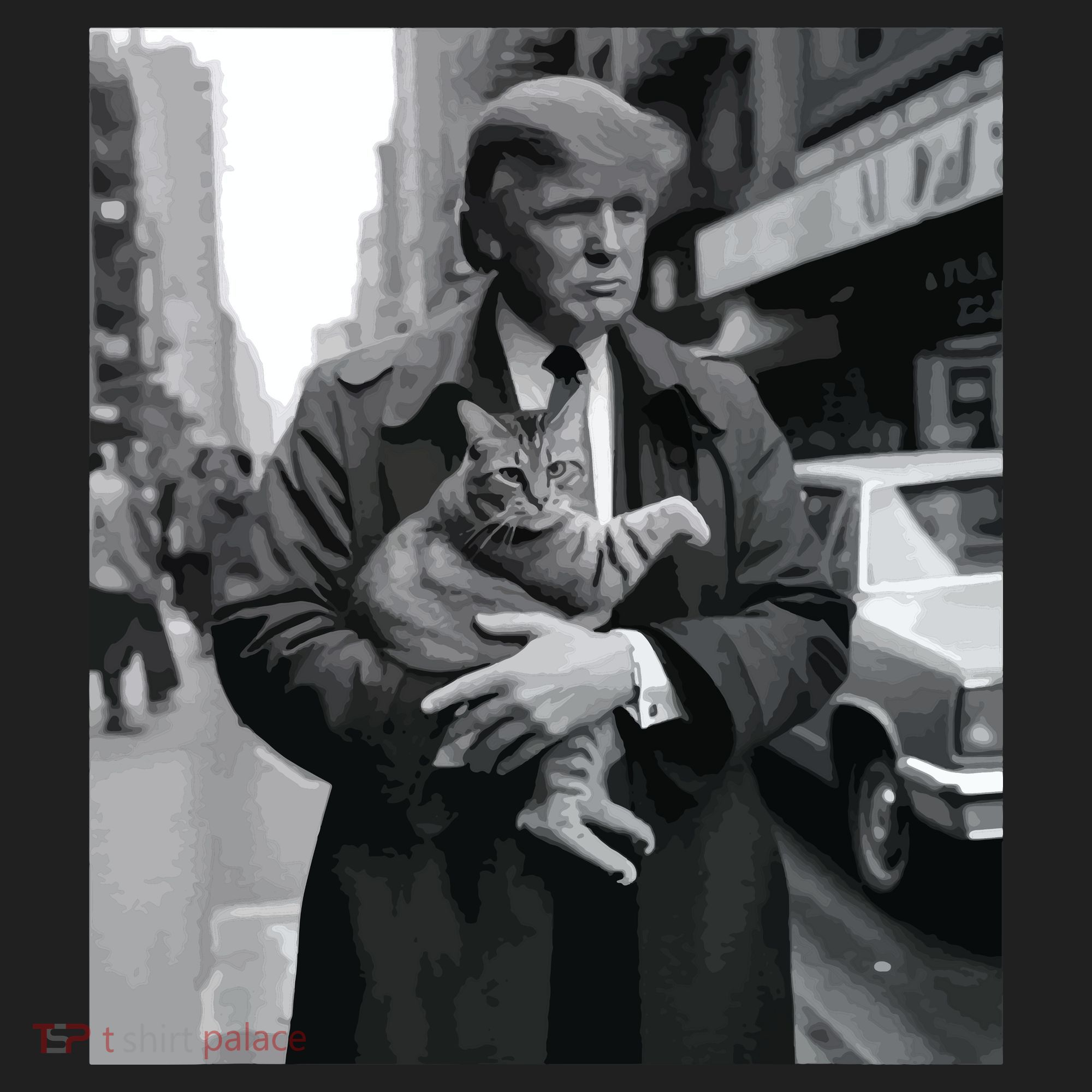 Donald Trump And Cat In Nyc Beanie
