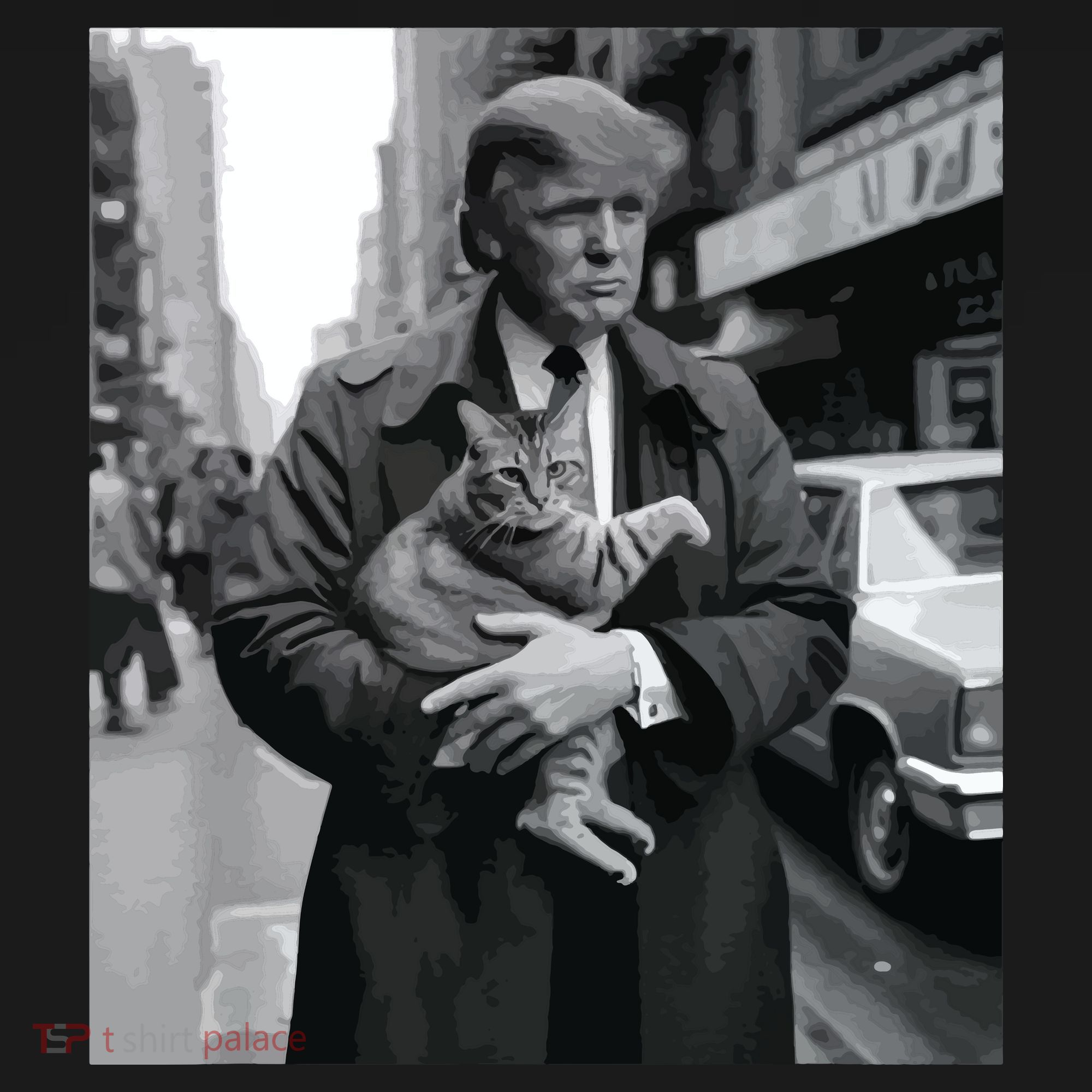 Donald Trump And Cat In Nyc Mousepad