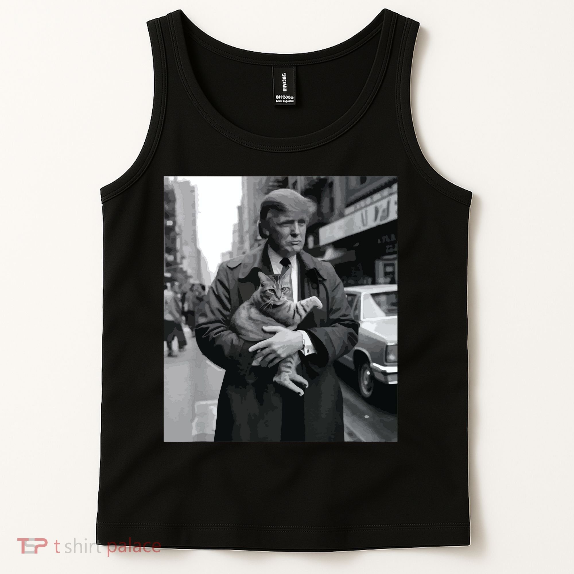 Donald Trump And Cat In Nyc Tank Top