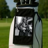 Donald Trump And Cat In Nyc Golf Towel thumb 2