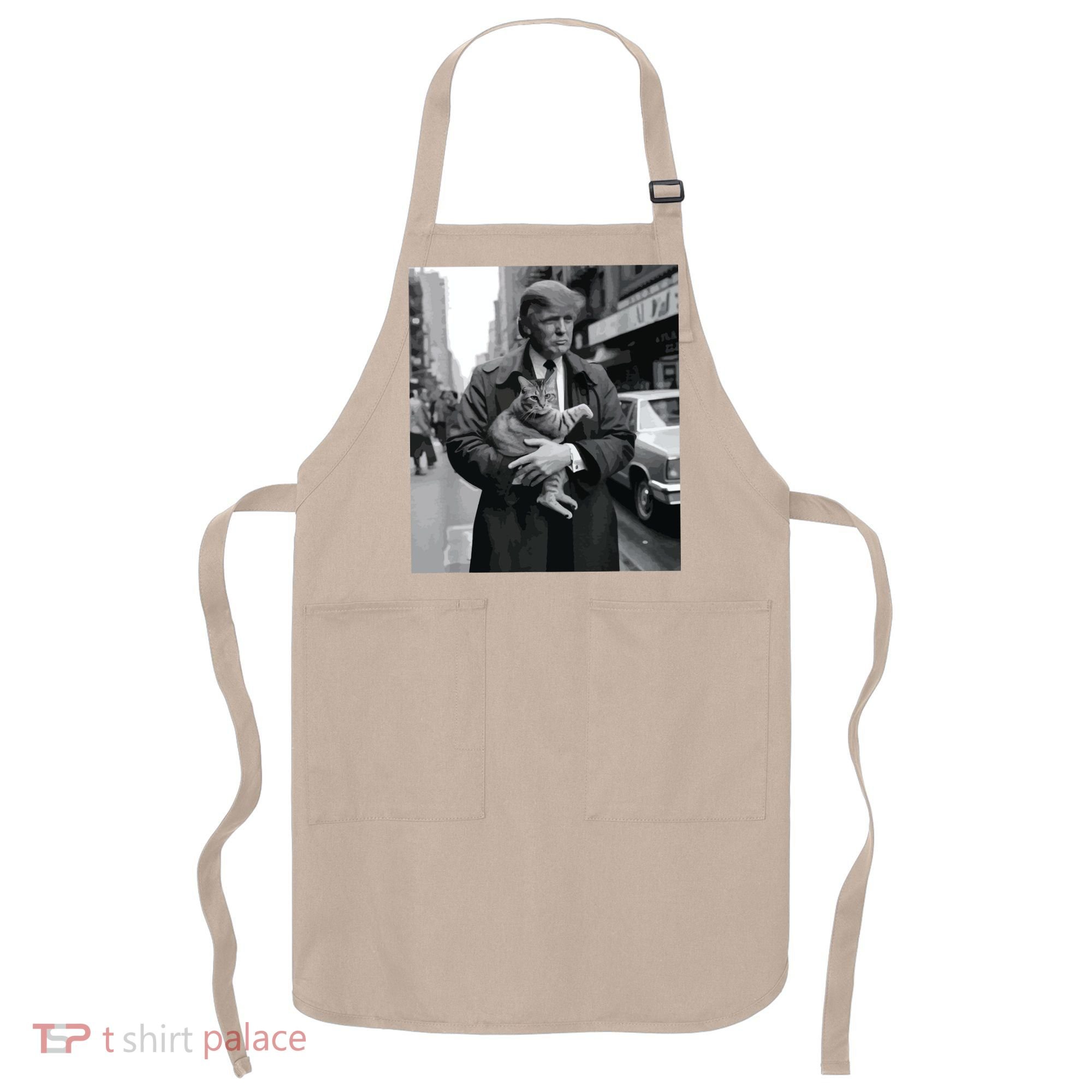 Donald Trump And Cat In Nyc Apron