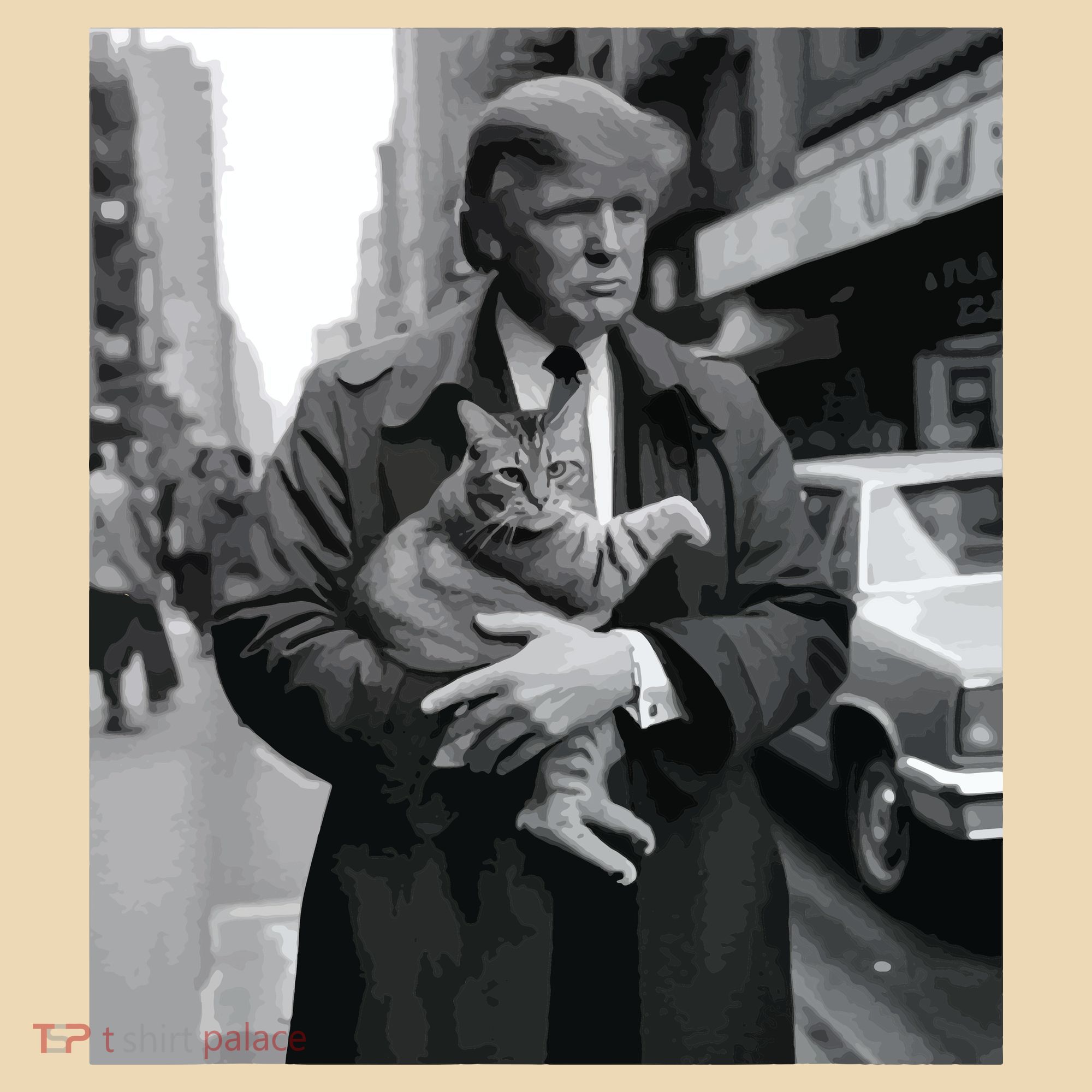 Donald Trump And Cat In Nyc Women's Tank Top