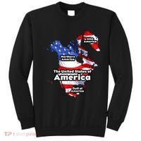 Donald Trump American Flag Canada Greenland Gulf Map Sweatshirt thumb 0