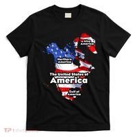 Donald Trump American Flag Canada Greenland Gulf Map T-Shirt thumb 0