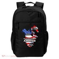 Donald Trump American Flag Canada Greenland Gulf Map Backpack thumb 0