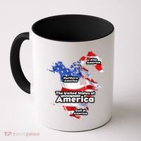 Donald Trump American Flag Canada Greenland Gulf Map Coffee Mug thumb 0