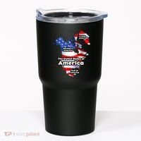 Donald Trump American Flag Canada Greenland Gulf Map Tumbler thumb 0