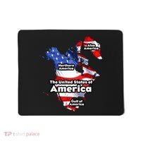 Donald Trump American Flag Canada Greenland Gulf Map Mousepad thumb 0