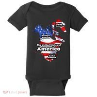 Donald Trump American Flag Canada Greenland Gulf Map Baby Bodysuit thumb 0