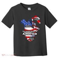 Donald Trump American Flag Canada Greenland Gulf Map Toddler T-Shirt thumb 0