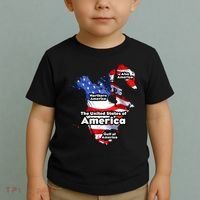 Donald Trump American Flag Canada Greenland Gulf Map Toddler T-Shirt thumb 2