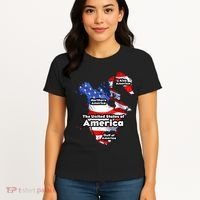 Donald Trump American Flag Canada Greenland Gulf Map Women's T-Shirt thumb 4