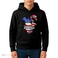Donald Trump American Flag Canada Greenland Gulf Map Kids Hoodie thumb 4