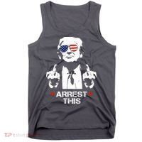 Donald Trump Arrest This Funny 2024 Election Tank Top thumb 0