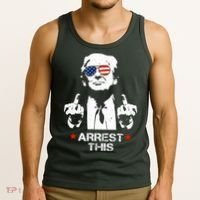 Donald Trump Arrest This Funny 2024 Election Tank Top thumb 3