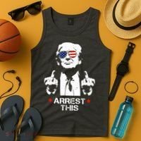 Donald Trump Arrest This Funny 2024 Election Tank Top thumb 4