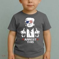 Donald Trump Arrest This Funny 2024 Election Toddler T-Shirt thumb 2