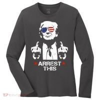 Donald Trump Arrest This Funny 2024 Election Women's Long Sleeve Shirt thumb 0
