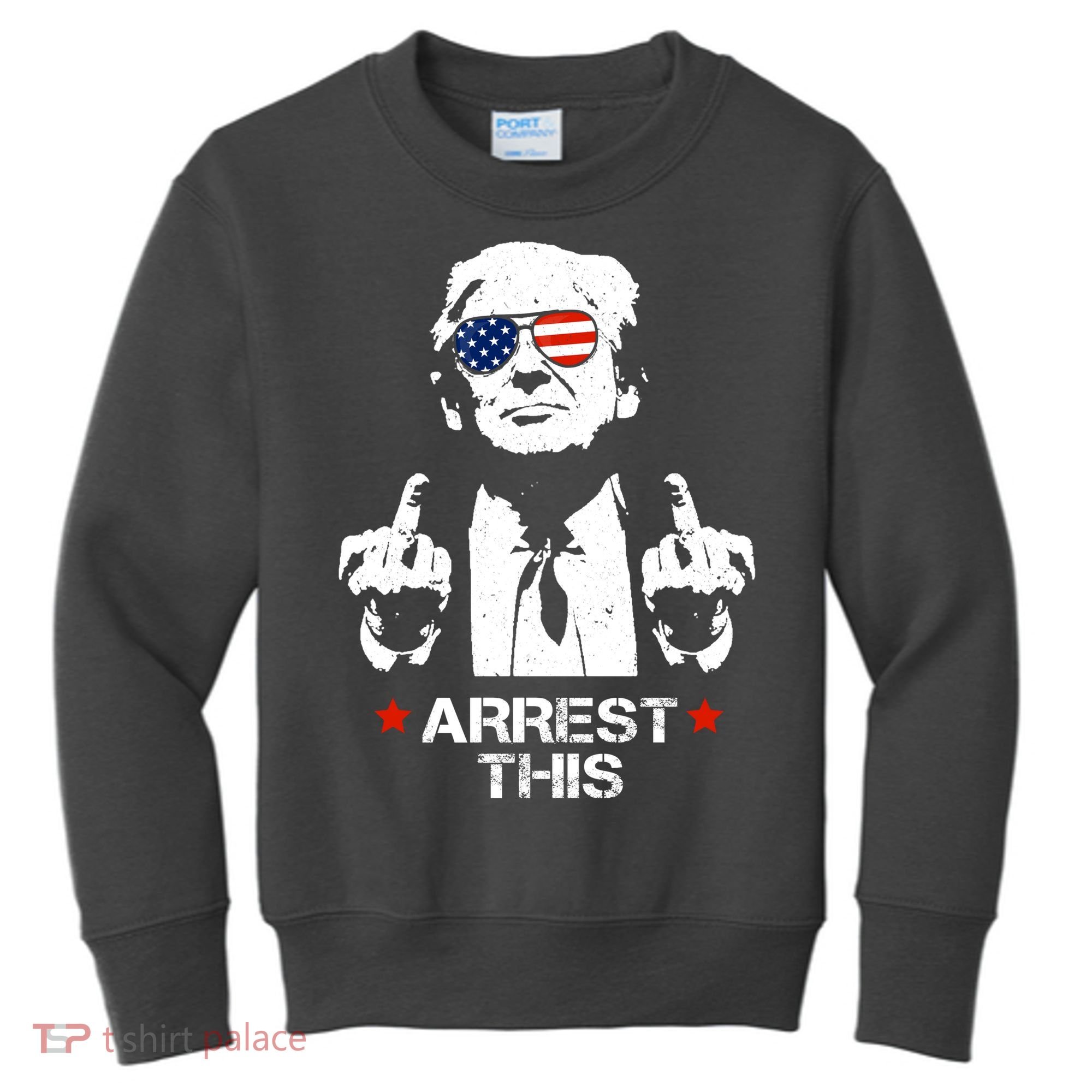 Donald Trump Arrest This Funny 2024 Election Kids Sweatshirt