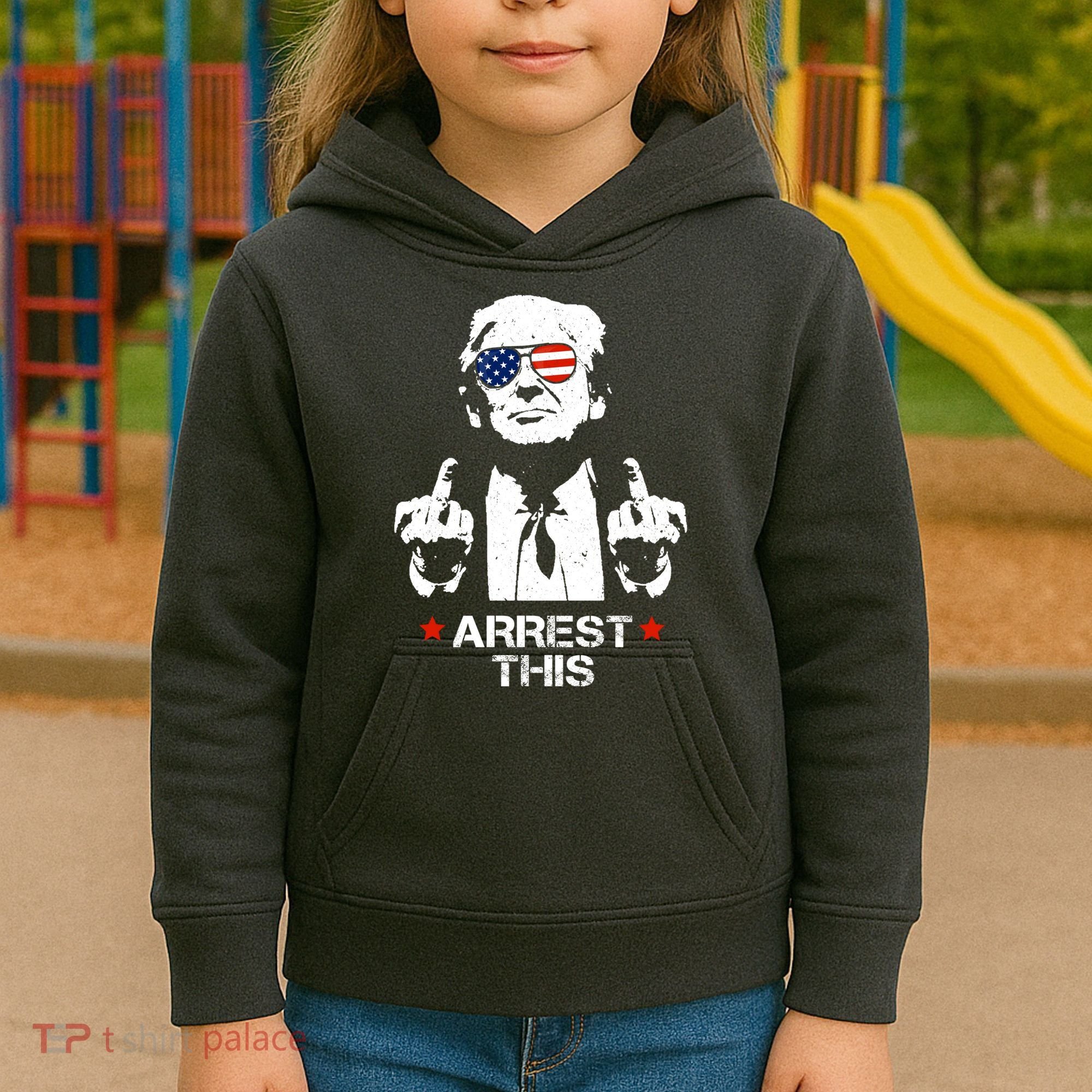 Donald Trump Arrest This Funny 2024 Election Kids Hoodie