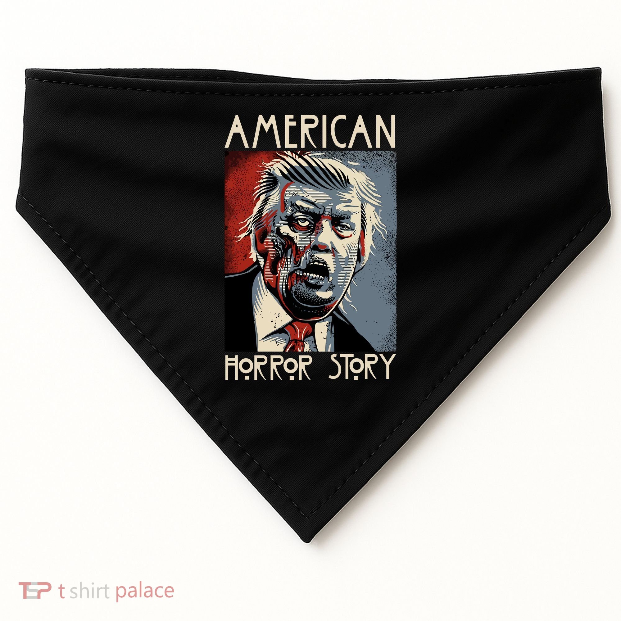 Donald Trump Horror Story USA-Made Doggie Bandana