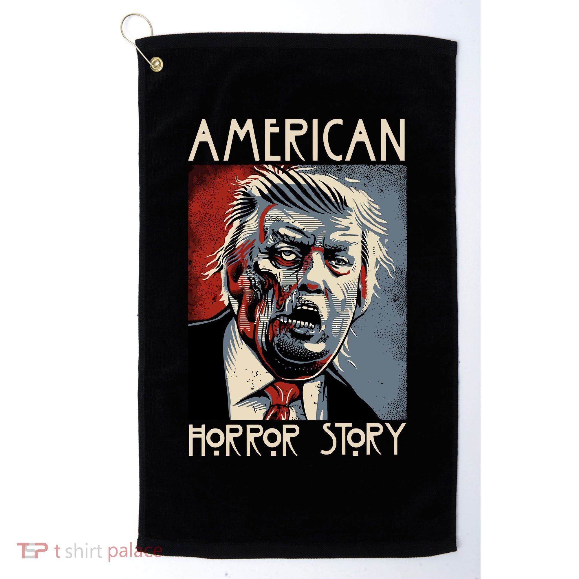 Donald Trump Horror Story Golf Towel