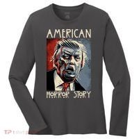 Donald Trump Horror Story Women's Long Sleeve Shirt thumb 0
