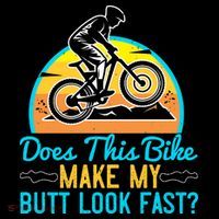 Does This Bike Make My Butt Look Fast Mountain Biking Hoodie thumb 7