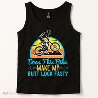 Does This Bike Make My Butt Look Fast Mountain Biking Tank Top thumb 2