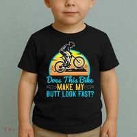 Does This Bike Make My Butt Look Fast Mountain Biking Toddler T-Shirt thumb 2