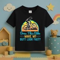 Does This Bike Make My Butt Look Fast Mountain Biking Toddler T-Shirt thumb 3