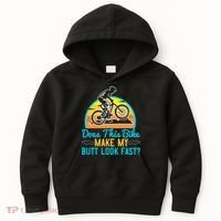 Does This Bike Make My Butt Look Fast Mountain Biking Kids Hoodie thumb 0