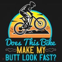 Does This Bike Make My Butt Look Fast Mountain Biking Kids Long Sleeve Shirt thumb 2