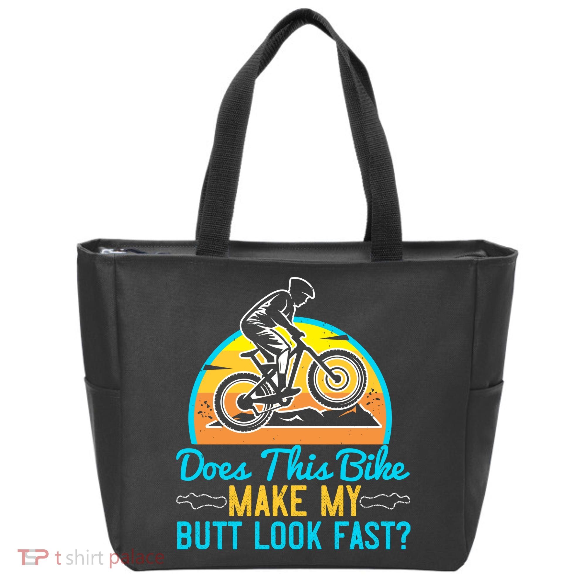 Does This Bike Make My Butt Look Fast Mountain Biking Tote Bag