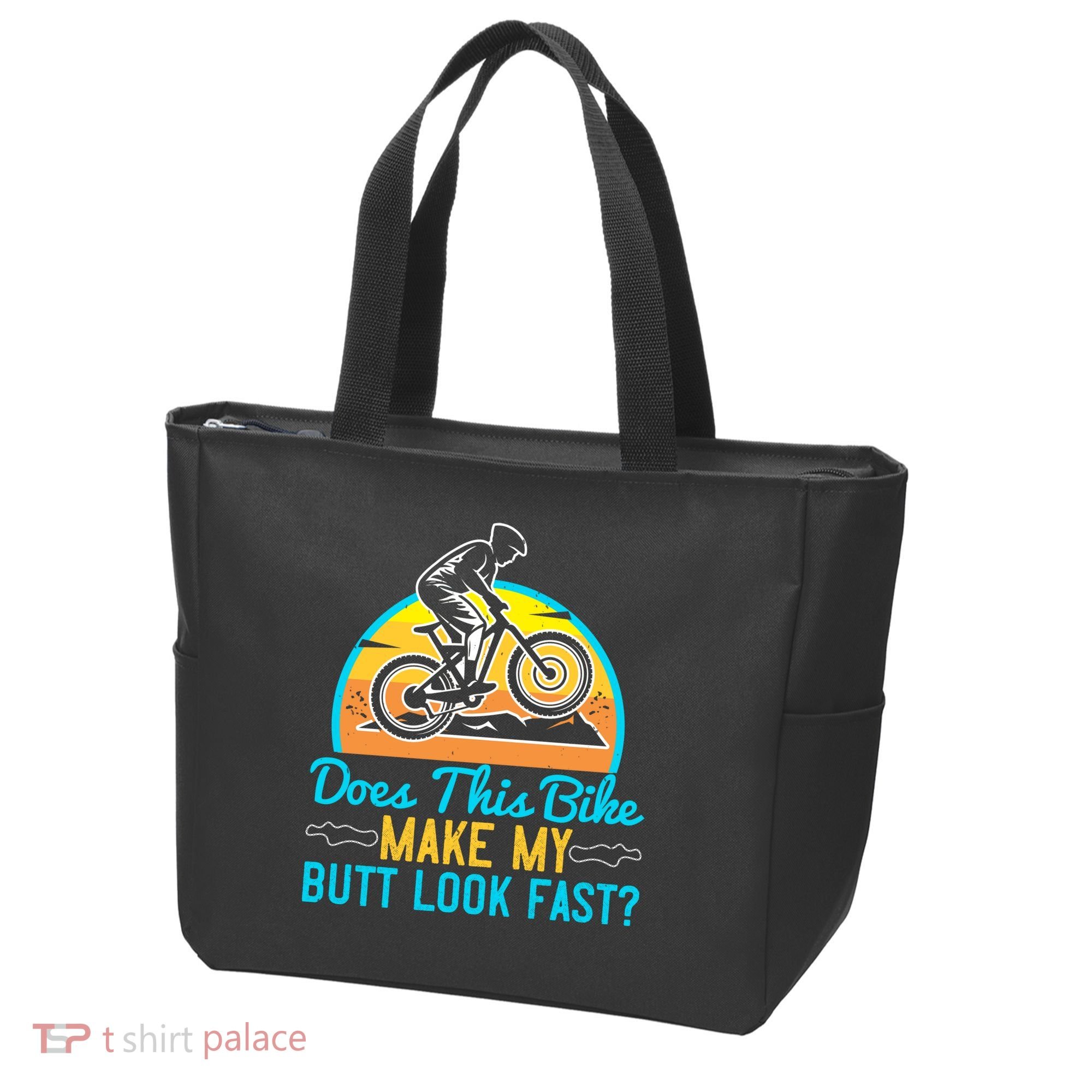 Does This Bike Make My Butt Look Fast Mountain Biking Tote Bag