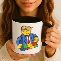 Donald Trump Building Wall Funny Toy Coffee Mug thumb 3