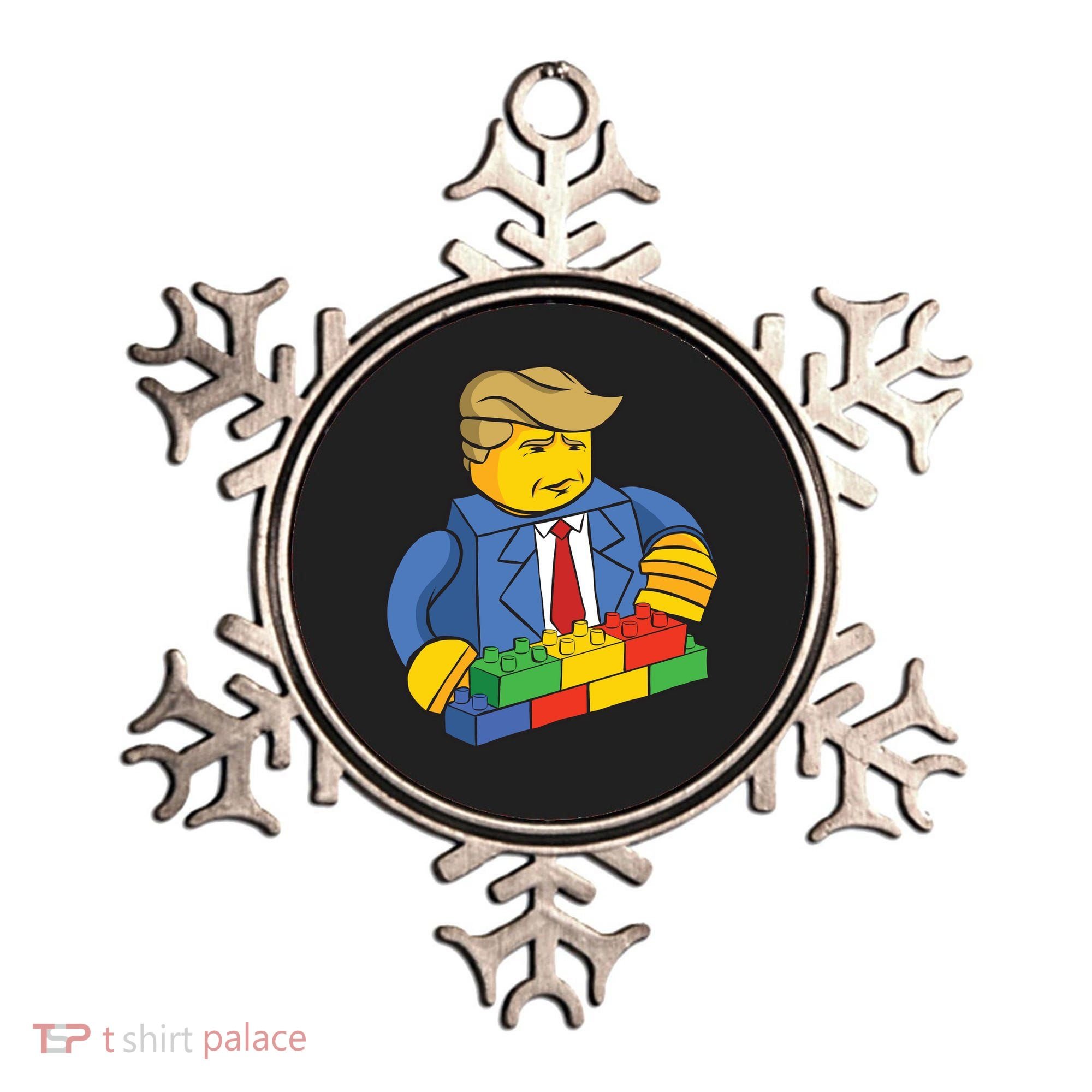 Donald Trump Building Wall Funny Toy Ornament