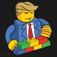 Donald Trump Building Wall Funny Toy Ornament thumb 1