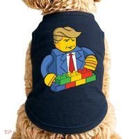 Donald Trump Building Wall Funny Toy Doggie Tank thumb 0