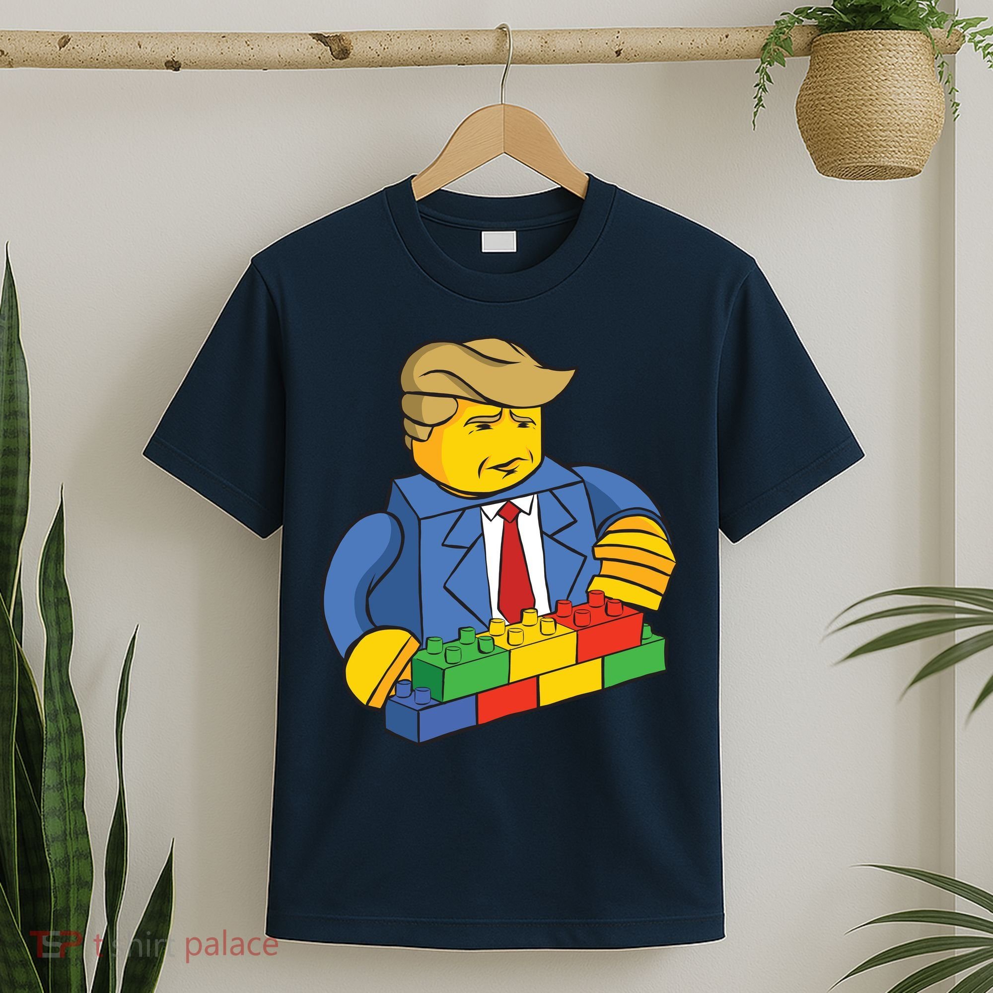 Donald Trump Building Wall Funny Toy T-Shirt