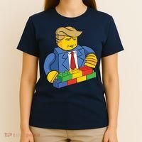 Donald Trump Building Wall Funny Toy T-Shirt thumb 4